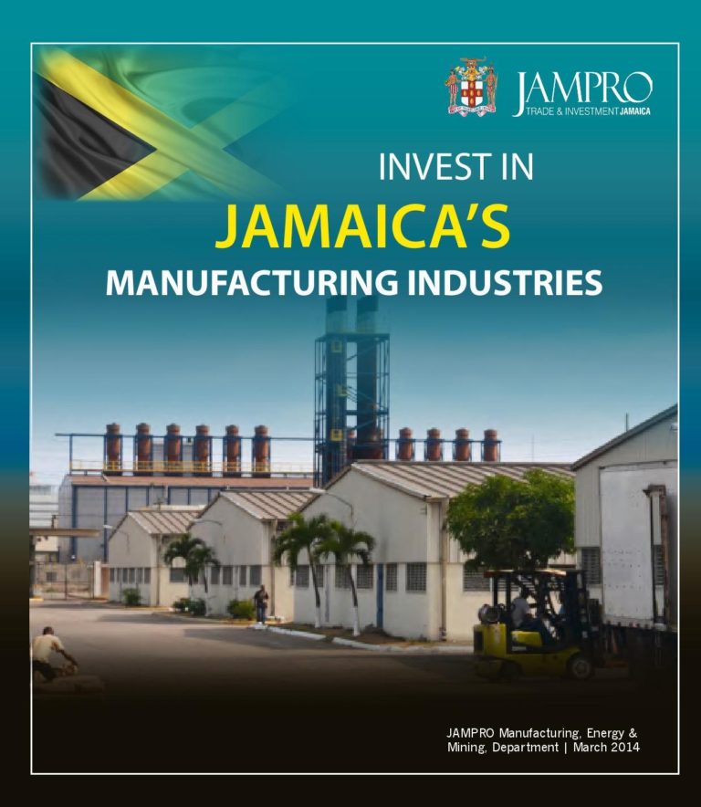 Invest in Jamaica's Manufacturing Industries Do Business Jamaica