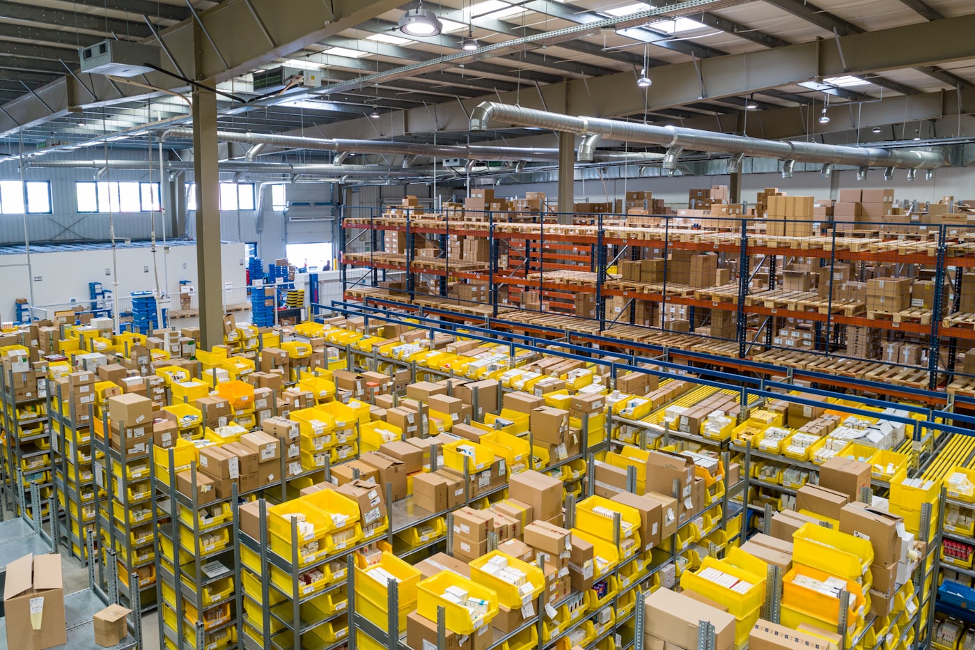 Modern industrial warehouse for economic zone operations